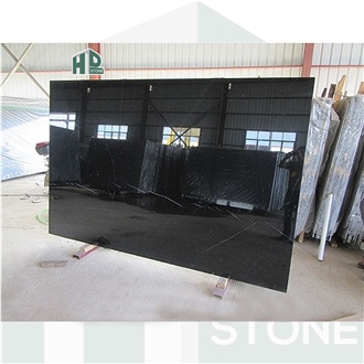 Nero/Black Marquina Marble Slab Floor Tile