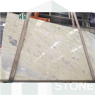 New Namibe Light Green Translucent Marble Slab Wall Tiles