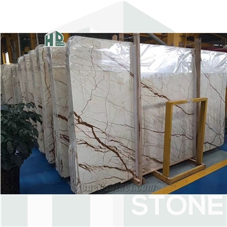 Rich Gold Marble Slabs, Sofitel Gold Marble Slabs