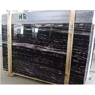 Silver White Veins Black Marble Floor Tile Silver White Veins Black Marble Floor Tile