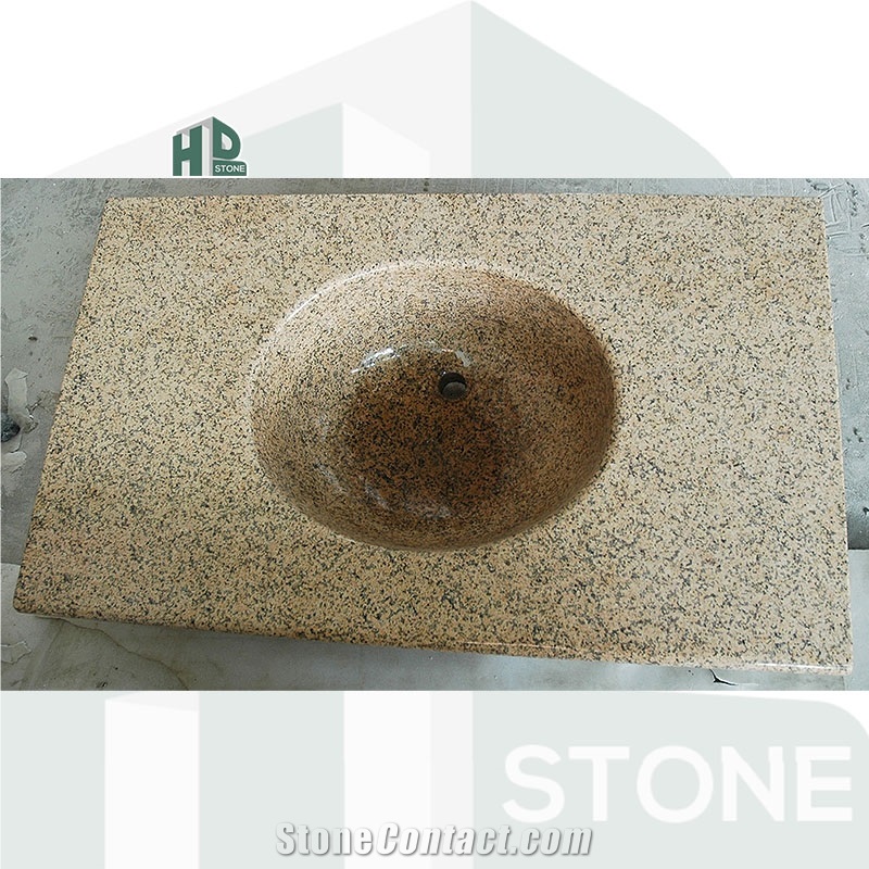 Vietnam Yellow Granite Sinks,Pedestal Basin