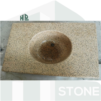 Vietnam Yellow Granite Sinks,Pedestal Basin