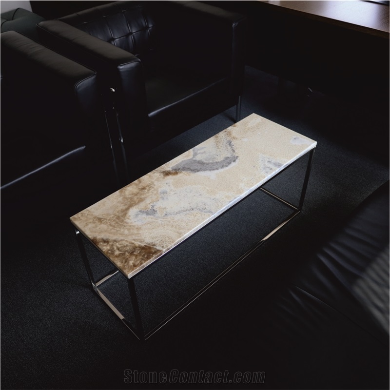 Gold Onyx Coffee Table