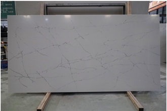 Snow White Marble Look Quartz Slabs