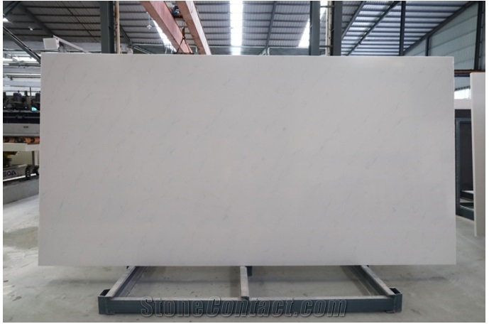 White Marble Look Quartz Slabs