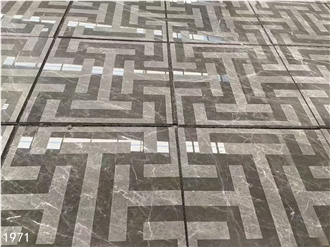 Austin Gray Marble Slabs Mousse Gray Stone Tile For Floor