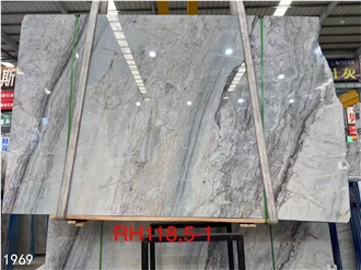 Copper Grey Marble Slabs Fish Maw Blue Stone Tile