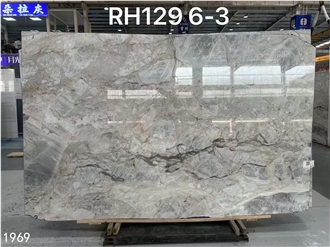 Copper Grey Marble Slabs Fish Maw Blue Stone Tile