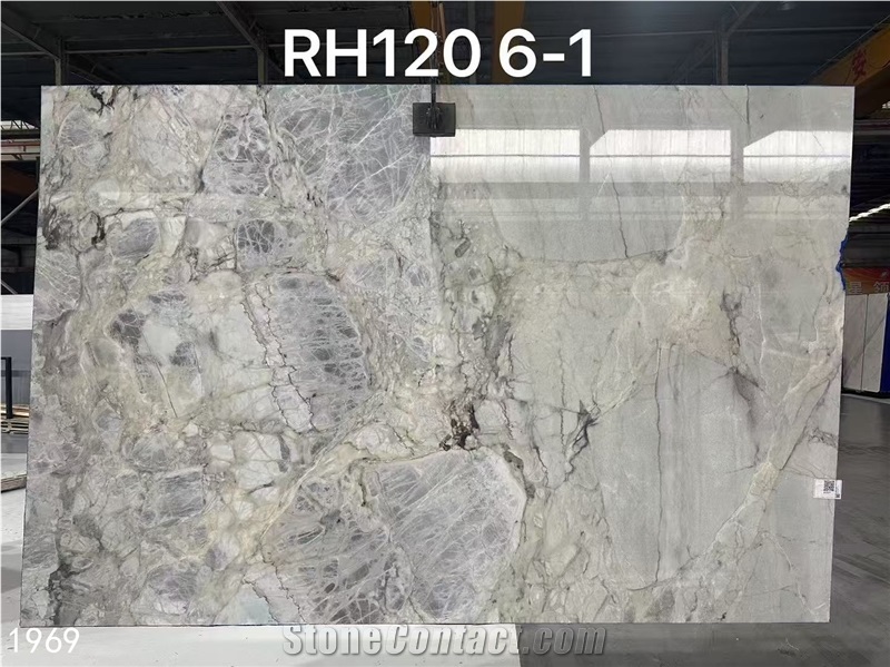 Copper Grey Marble Slabs Fish Maw Blue Stone Tile