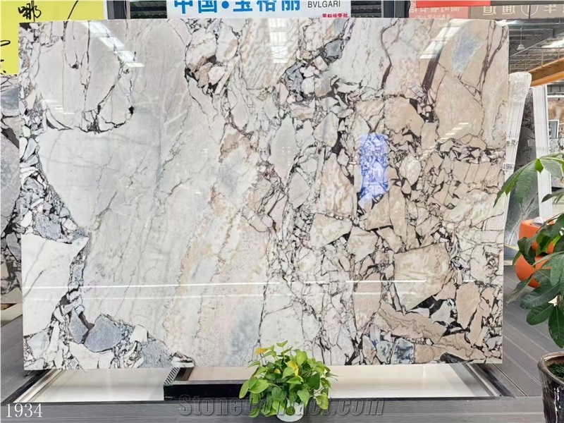 Elephant White Marble Slabs Chinese Calacatta Violet
