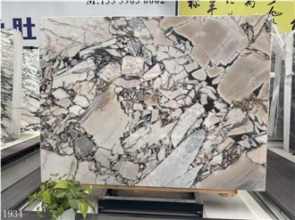 Elephant White Marble Slabs Chinese Calacatta Violet