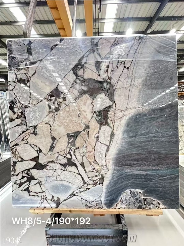 Elephant White Marble Slabs Chinese Calacatta Violet