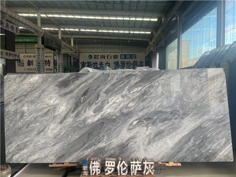 Florence Grey Marble Slabs Bardiglio Carrara Gray Stone Tile