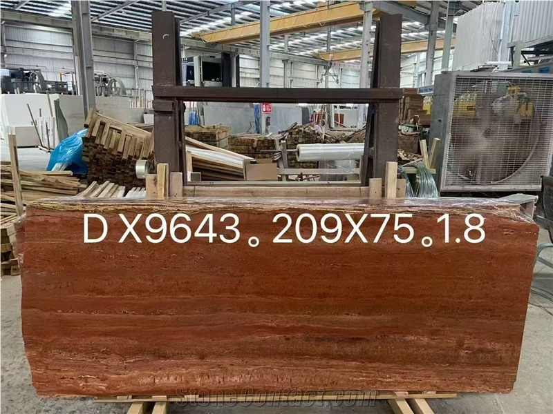 Iran Red Travertine Slab Wall Floor Tiles