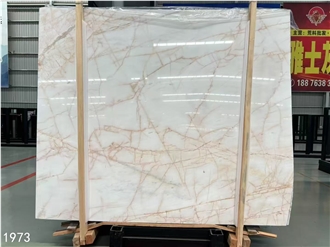 Marmara Dolomite Marble Slabs Red Line White Spider Stone