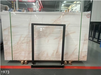 Marmara Dolomite Marble Slabs Red Line White Spider Stone