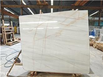 Marmara Dolomite Marble Slabs Red Line White Spider Stone
