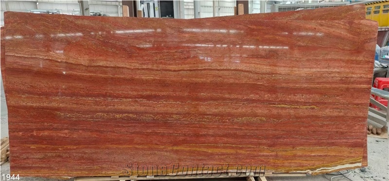 Red Travertine Slabs Persia Rosso Travertino Rojo Stone Tile