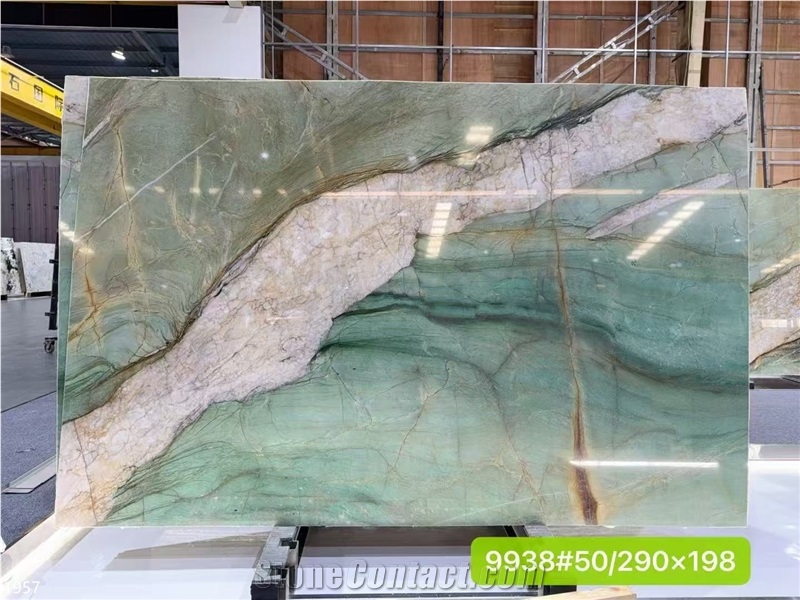 Royal Green Quartzite Slabs Emerald Botanic Pampers