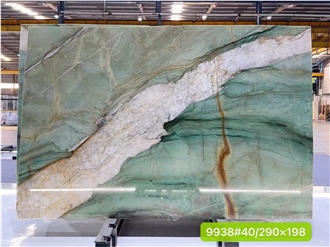 Royal Green Quartzite Slabs Emerald Botanic Pampers