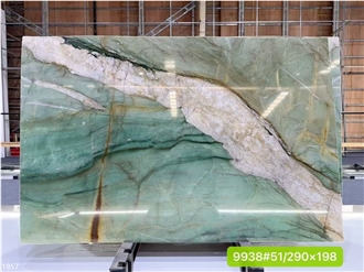 Royal Green Quartzite Slabs Emerald Botanic Pampers