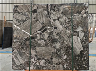 Silver Breccia Marble Fantasy Bedrock Serbian Ash Slab Tile
