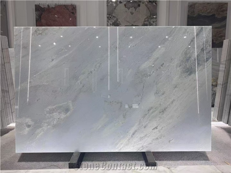 Sky Blue Marble Slabs Azul Acquamarina Stone Tile