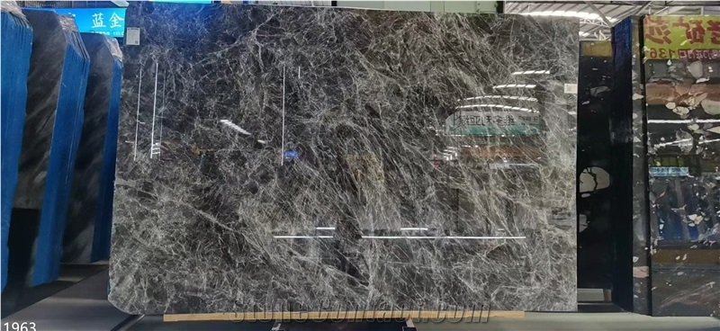 Spider Black Fox Marble Slabs Ragno Rosa Stone Tile