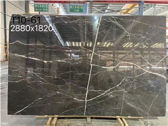 Spider Dark Grey Marble Slabs Sivas Black Stone Tile