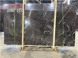 Spider Dark Grey Marble Slabs Sivas Black Stone Tile