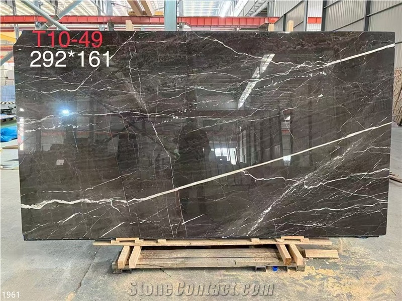 Spider Dark Grey Marble Slabs Sivas Black Stone Tile