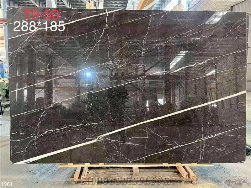 Spider Dark Grey Marble Slabs Sivas Black Stone Tile