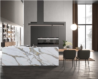 7005 Calacatta Macchia Vecchia PD Printed Quartz Slabs