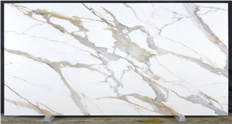 7005 Calacatta Macchia Vecchia PD Printed Quartz Slabs