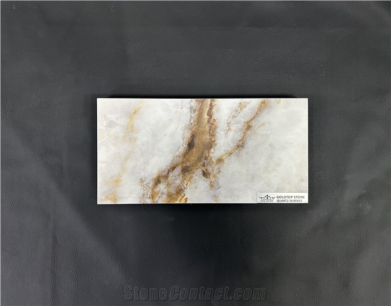 Hot 7003 Cristallo PD Printed Quartz Countertops Bench Tops