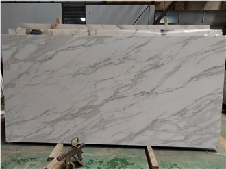 White New 7009 Calacatta Delicato PD Printed Quartz Slabs White New 7009 Calacatta Delicato PD Printed Quartz Slabs