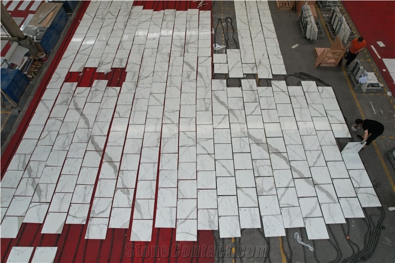 Calacatta White Marble Wall And Floor Tiles