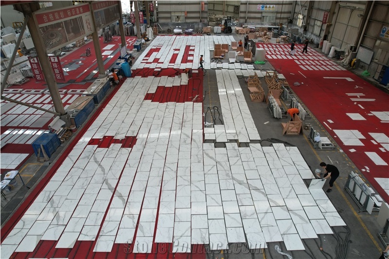 Calacatta White Marble Wall And Floor Tiles