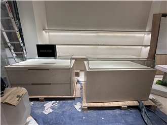 Cream Limestone Cabinet Furniture For Chloe Boutique Manila