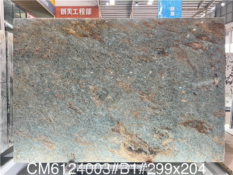 Amazon Blue Quartzite Big Slabs