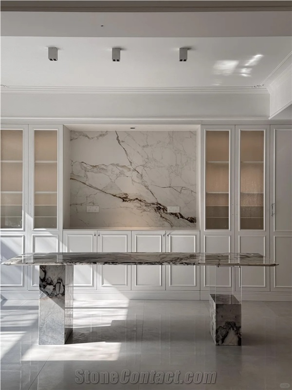 Elephant White Marble Dining Table