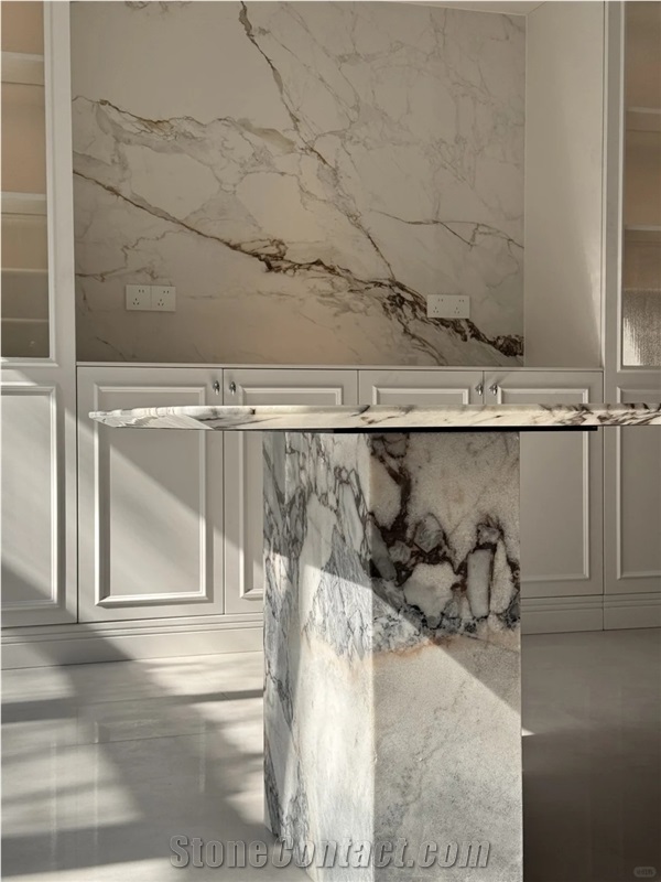 Elephant White Marble Dining Table