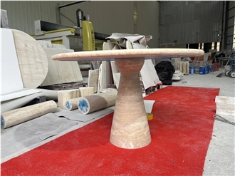HRST STONE OEM ODM Travertine Coffee Table For Wholesale