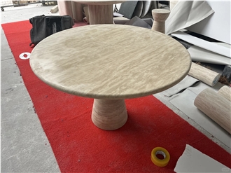 HRST STONE OEM ODM Travertine Coffee Table For Wholesale