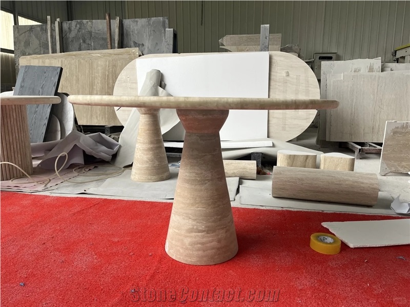 HRST STONE OEM ODM Travertine Coffee Table For Wholesale