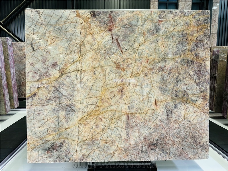 Impression Versailles Gold Marble Slabs, Marble Tiles