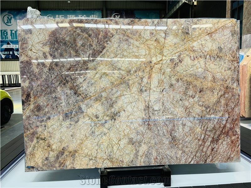 Impression Versailles Gold Marble Slabs, Marble Tiles