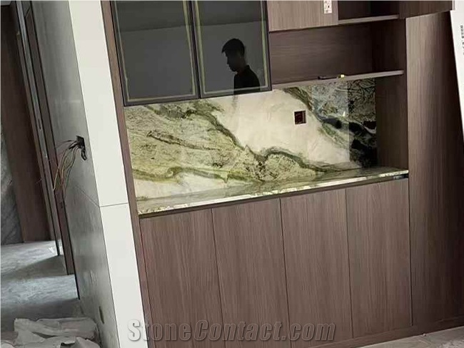 Panda Green Marble Northland Cedar Marble Slabs