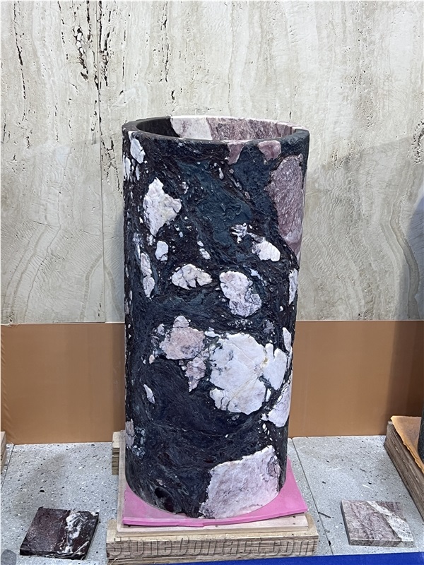 Pedestal Sink In Marbre Les Quatre Saisons