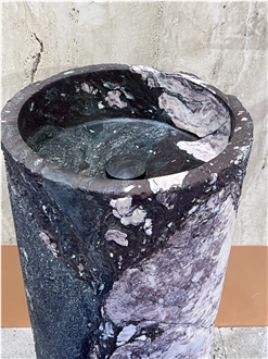 Pedestal Sink In Marbre Les Quatre Saisons